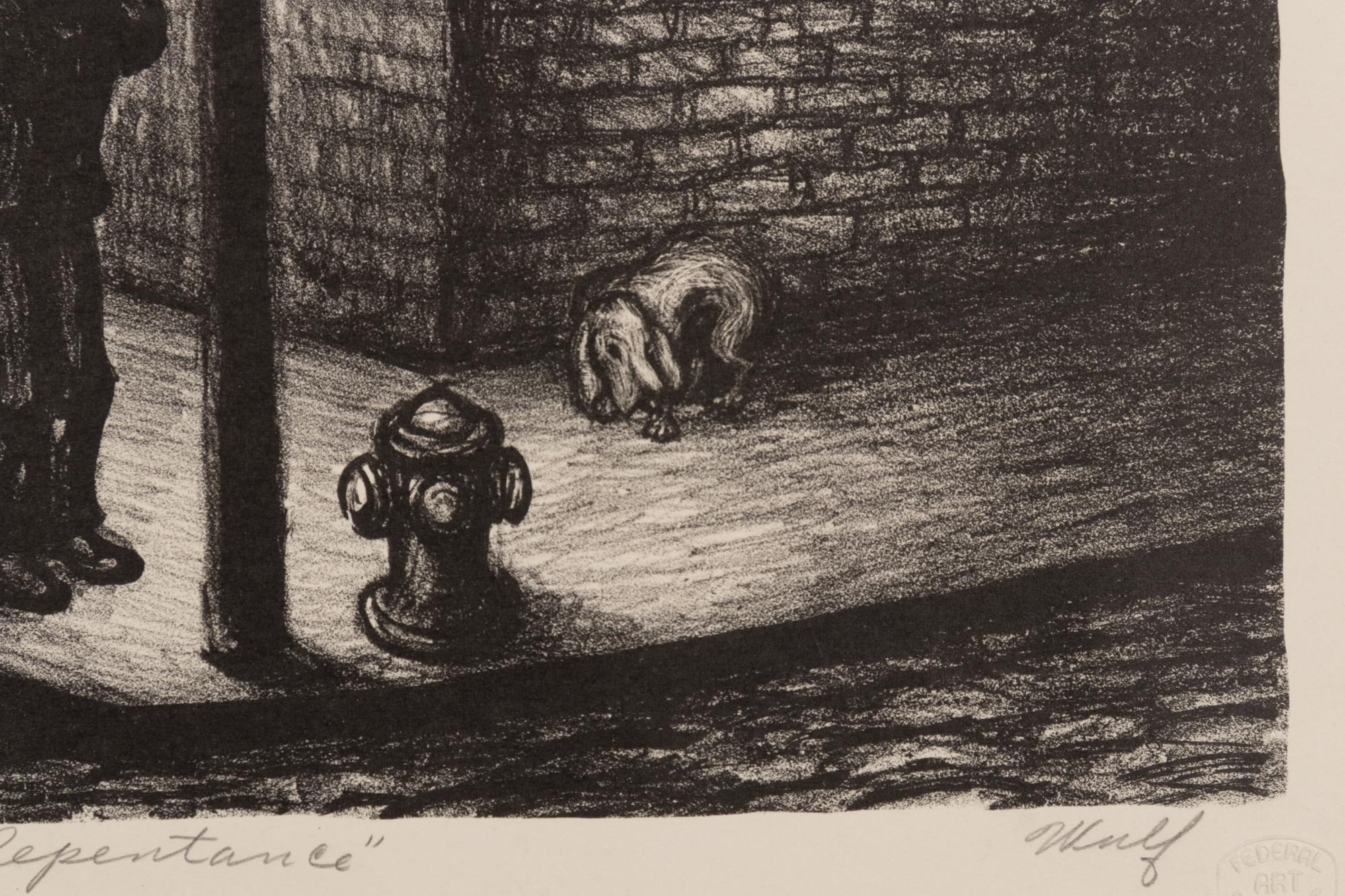 A group of four prints ( Call to Repentance; It is Wonderful; The Corner; Third Street Cafe )
