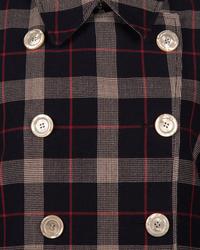 Gucci Wool Plaid Trench Coat