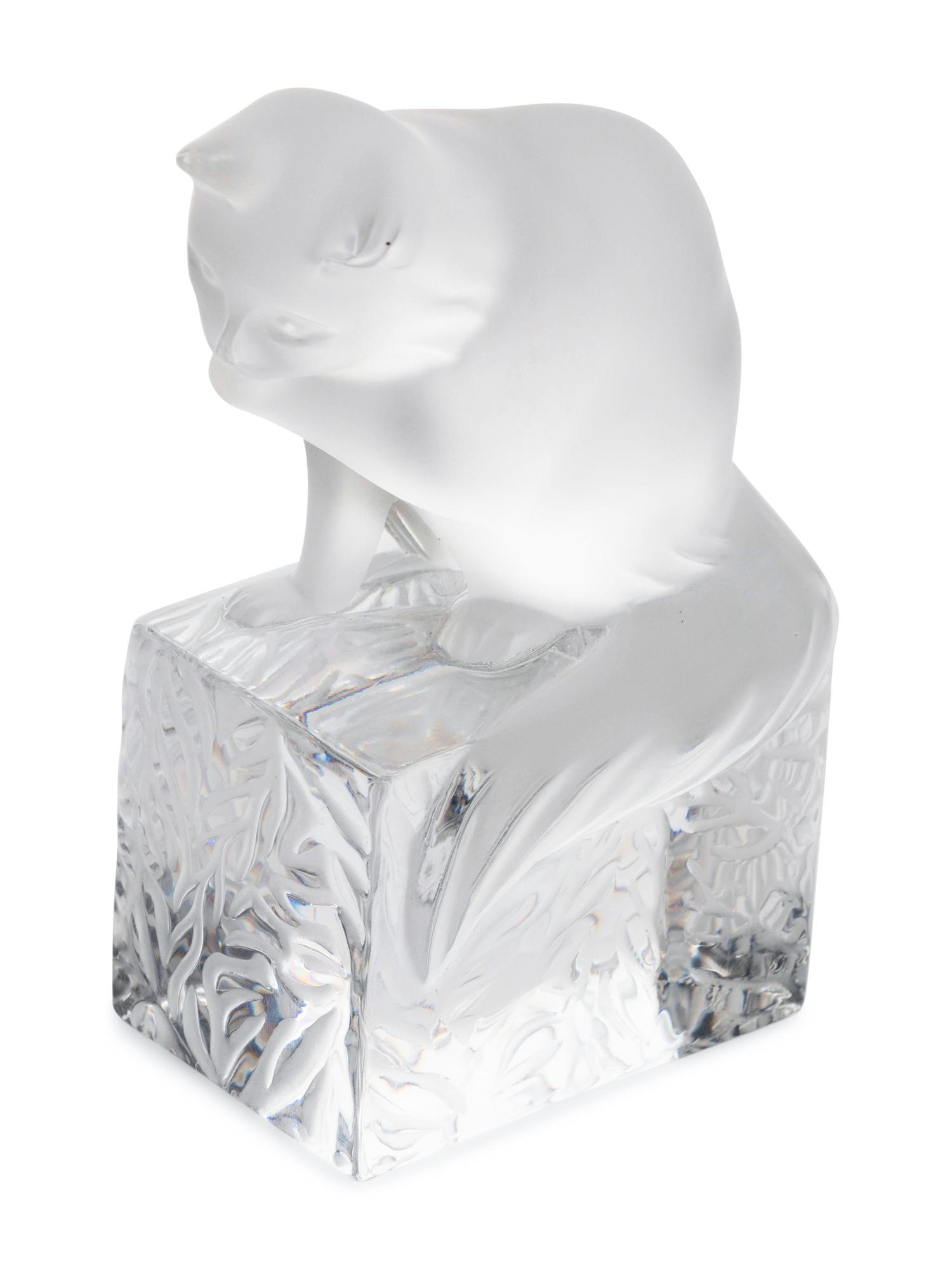 Four Lalique Table Articles