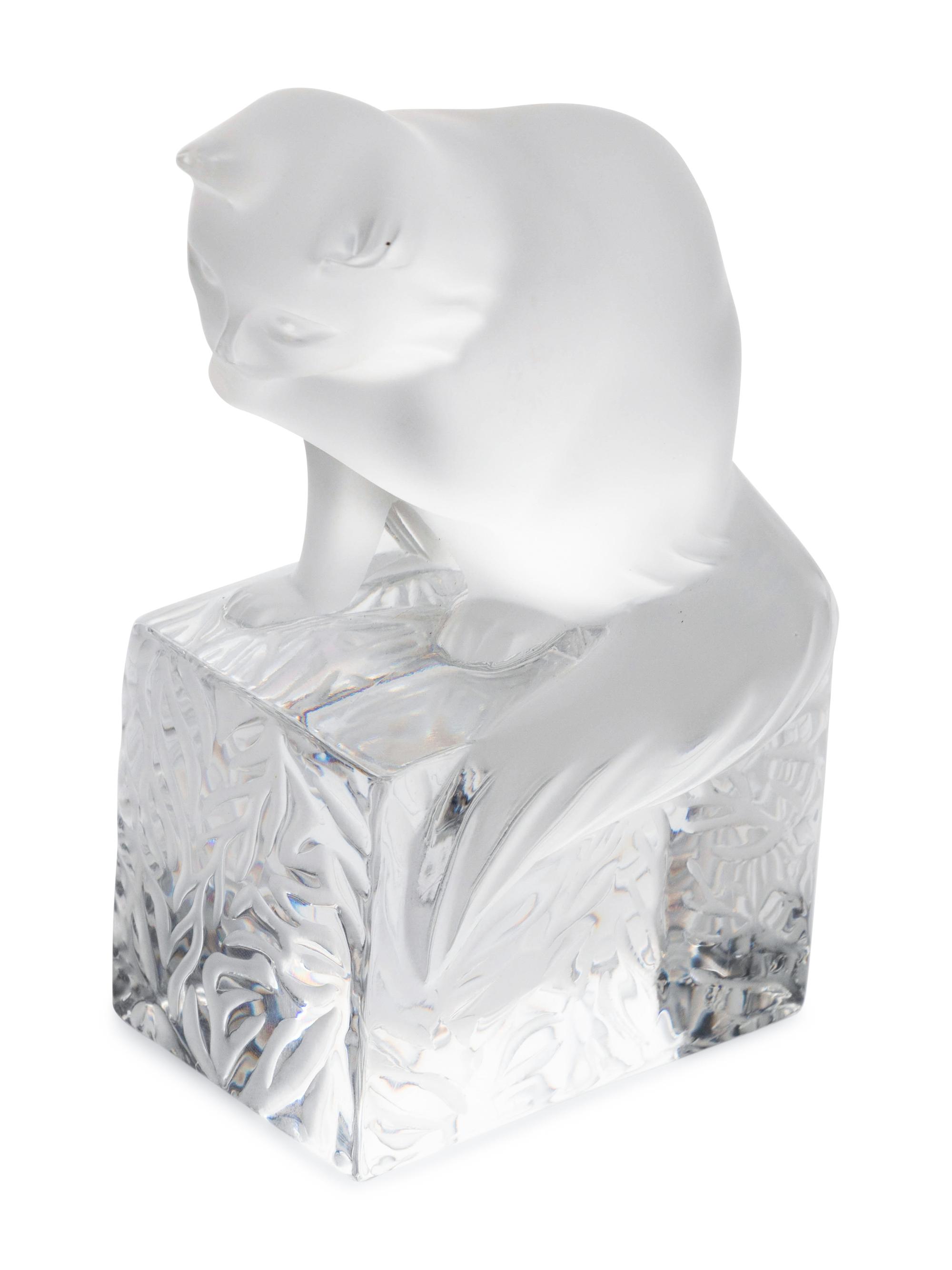 Four Lalique Table Articles