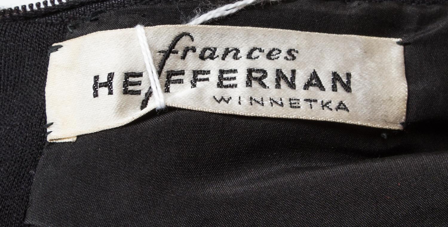 A Norman Norell Black Wool Dress,