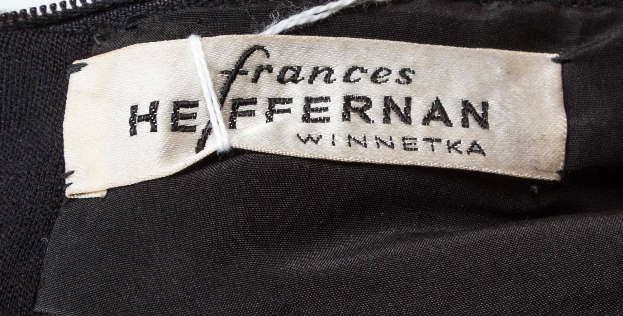 A Norman Norell Black Wool Dress,