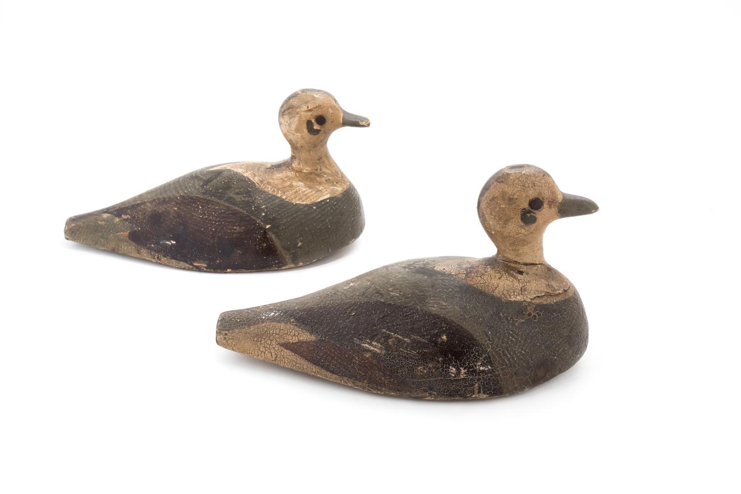 Two Painted Duck Decoys