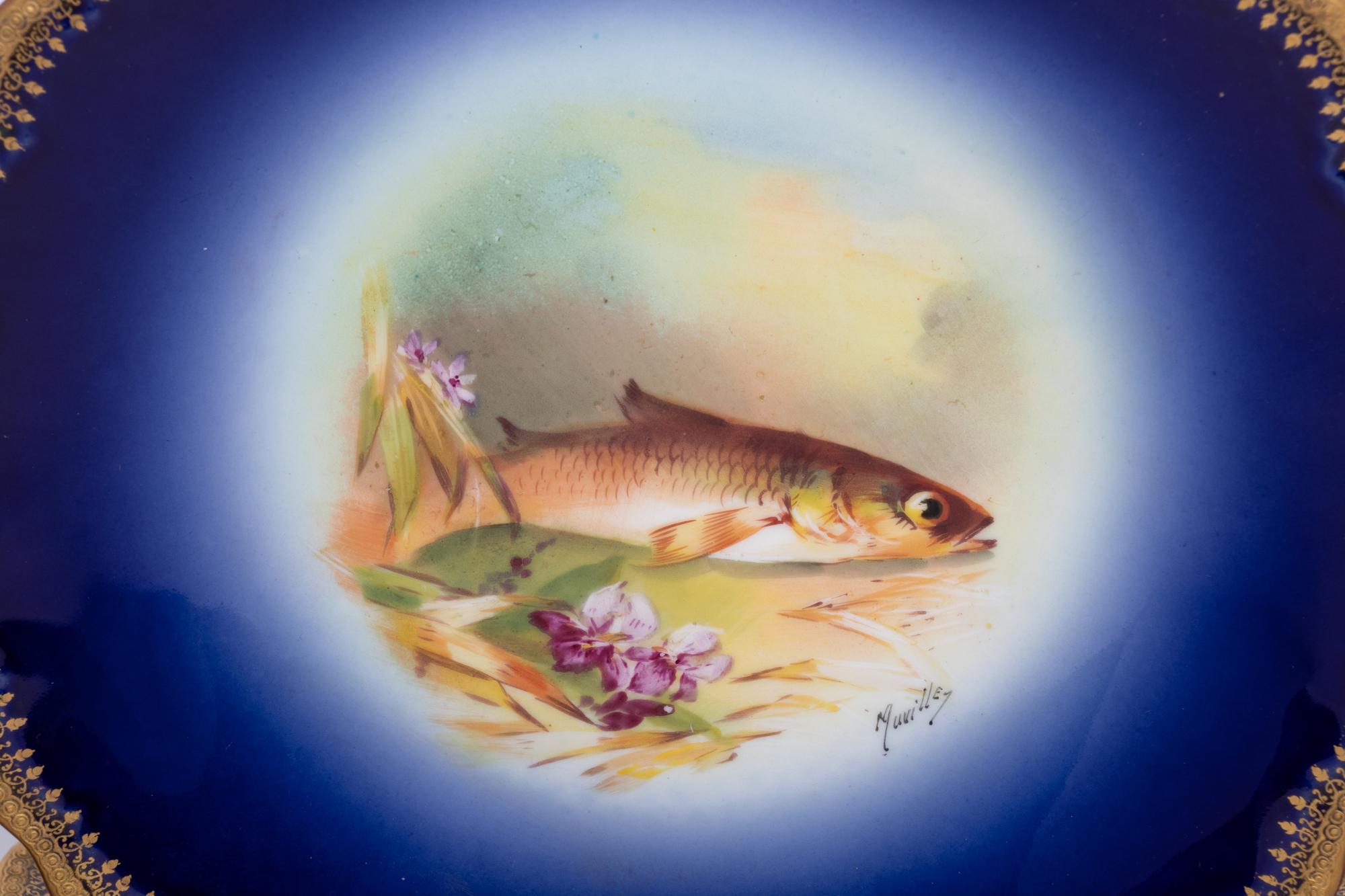 A Limoges Porcelain Fish Service