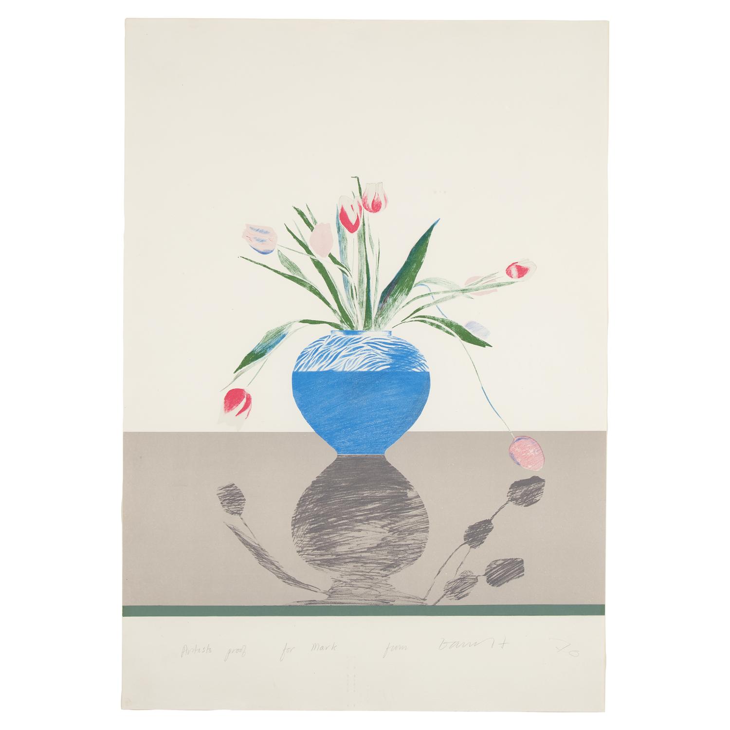 David Hockney (British, b. 1937) — Pretty Tulips, 1970