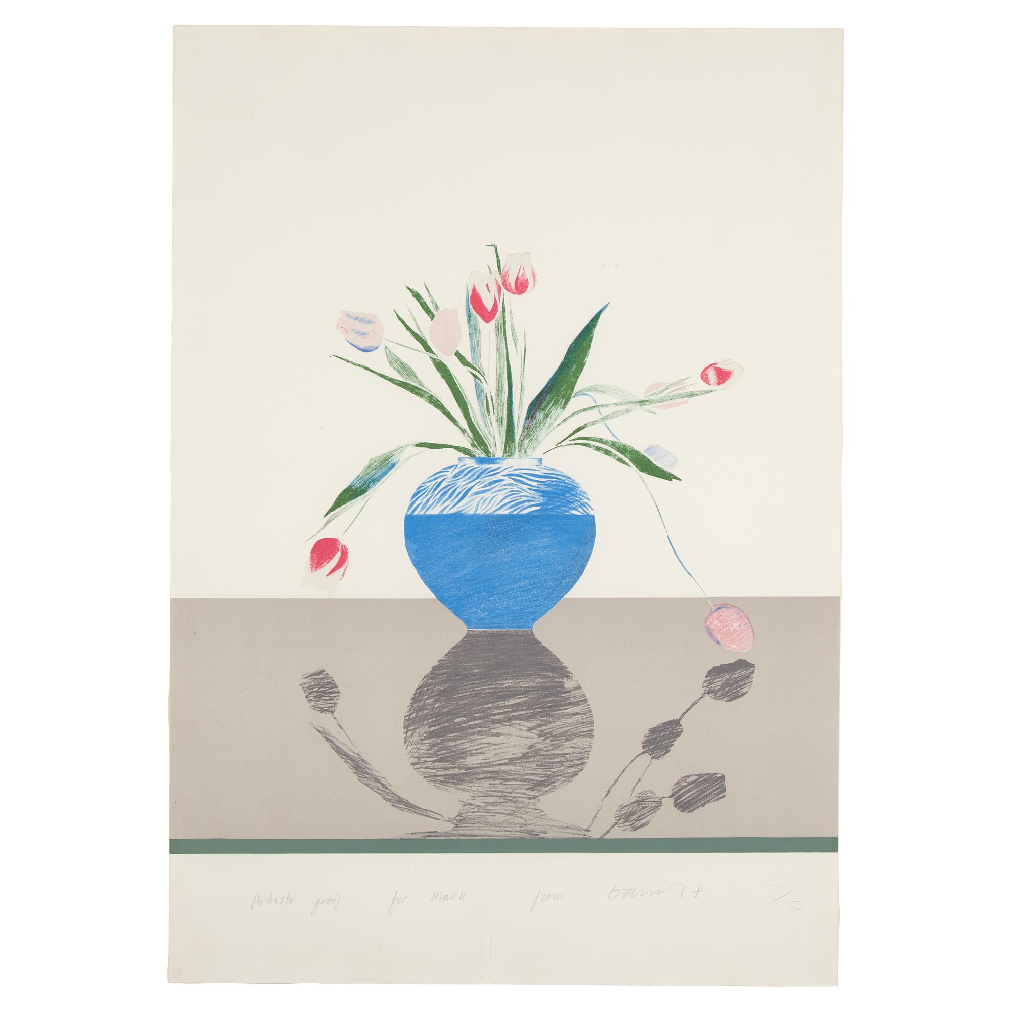 David Hockney (British, b. 1937) — Pretty Tulips, 1970