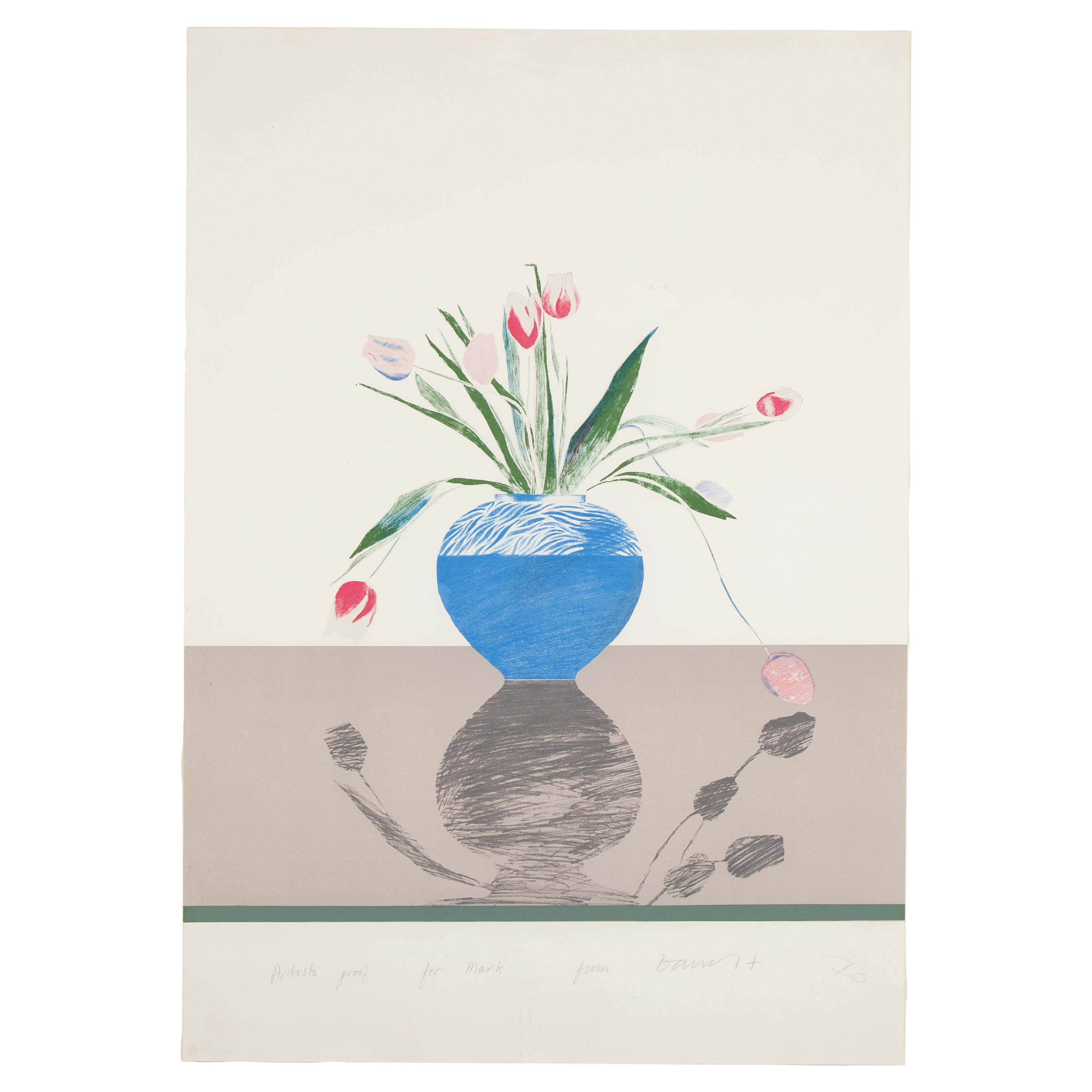 David Hockney (British, b. 1937) — Pretty Tulips, 1970