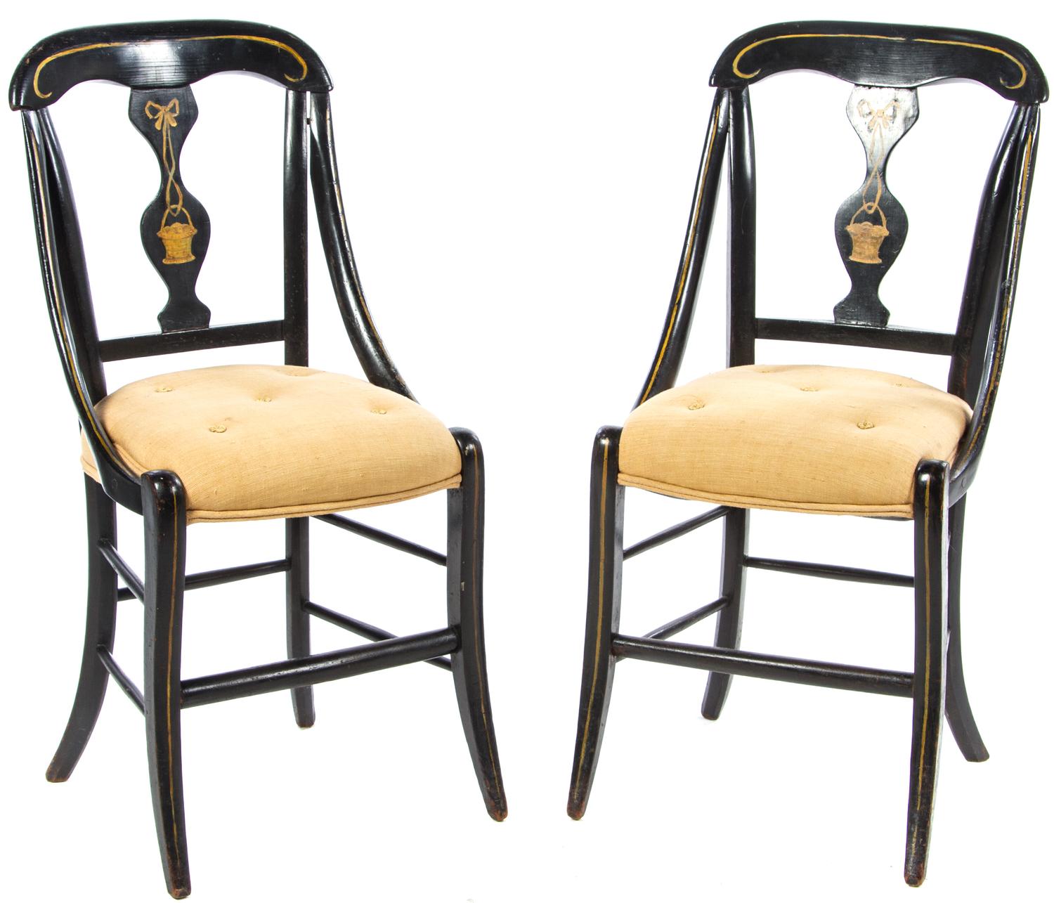 A Regency Green-Painted Open Armchair Height 31 inches. — FIRST HALF 19TH CENTURY