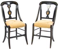 A Regency Green-Painted Open Armchair Height 31 inches. — FIRST HALF 19TH CENTURY