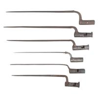 Group of 6 Early Socket Bayonets, Mostly English
