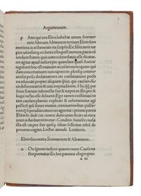 BEROALDUS, Philippus (1453-1505). Declamatio ebriosi, scortatoris et aleatoris . Bologna: Benedictus Hectoris, 1499.