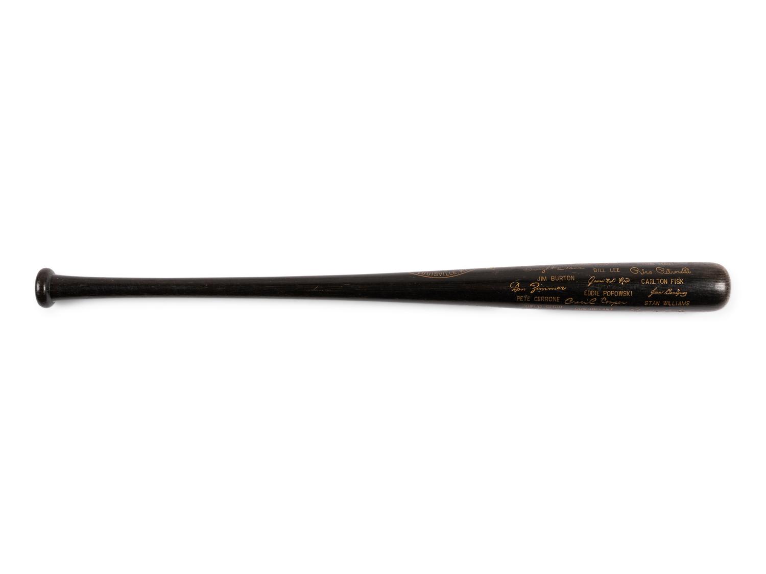 A 1975 Boston Red Sox American League Champions Louisville Slugger Commemorative Black Bat