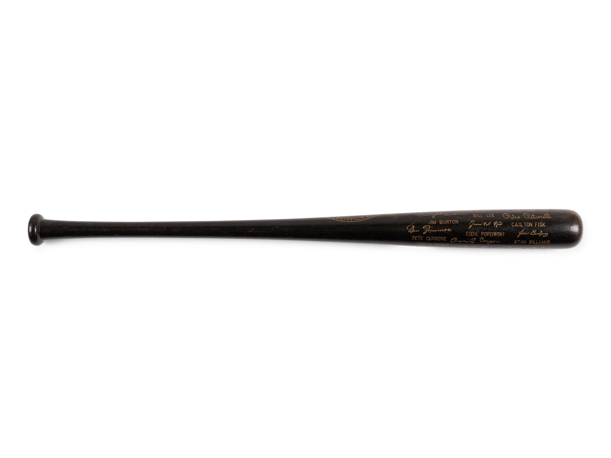 A 1975 Boston Red Sox American League Champions Louisville Slugger Commemorative Black Bat