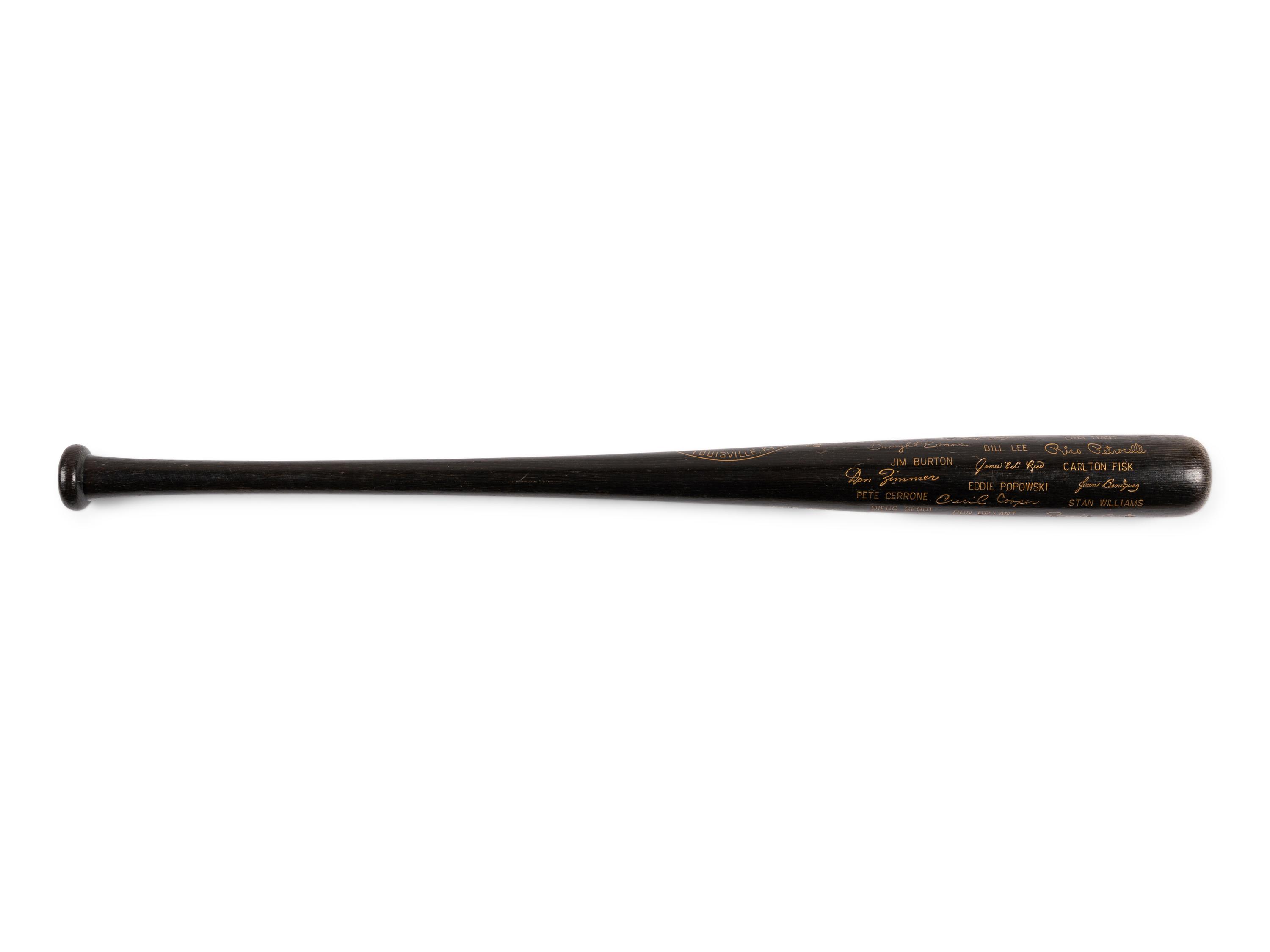 A 1975 Boston Red Sox American League Champions Louisville Slugger Commemorative Black Bat