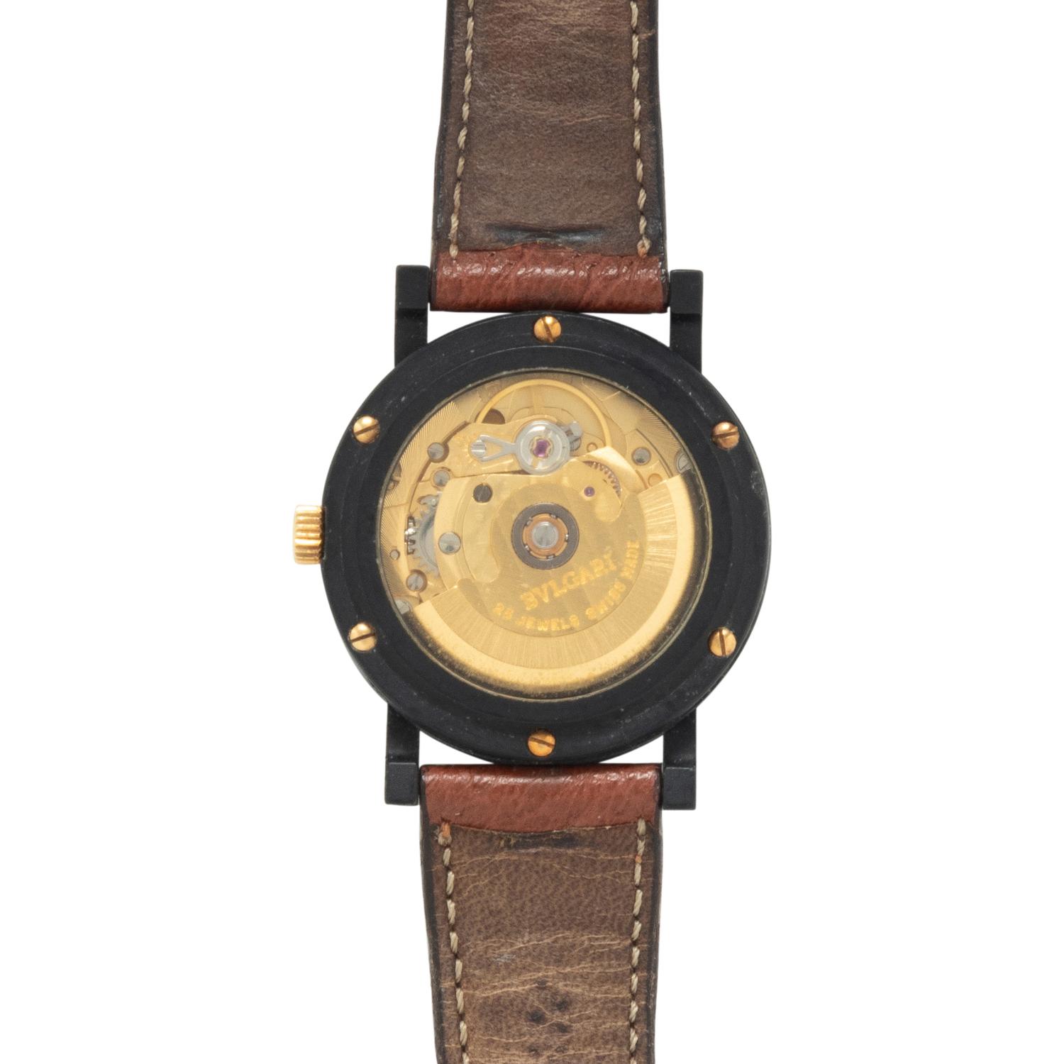 BULGARI, BLACK COMPOSITE AUTOMATIC WATCH, LIMITED EDITION 'NEW YORK' MODEL