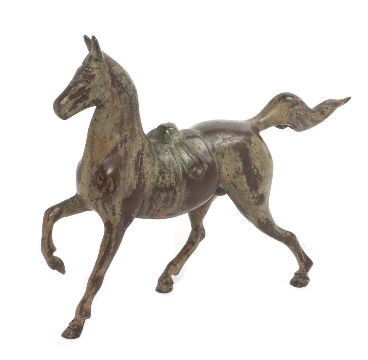 A Cast Metal Figure Width 12 inches. — 20TH CENTURY