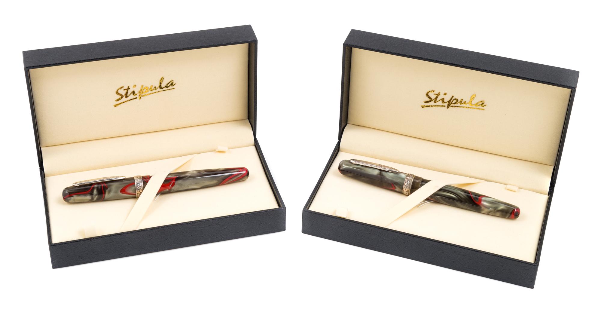 A Stipula Etruria: Amalfi Limited Edition Fountain Pen and Roller Pen Set