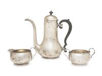 An American Silver Three-Piece Coffee Service