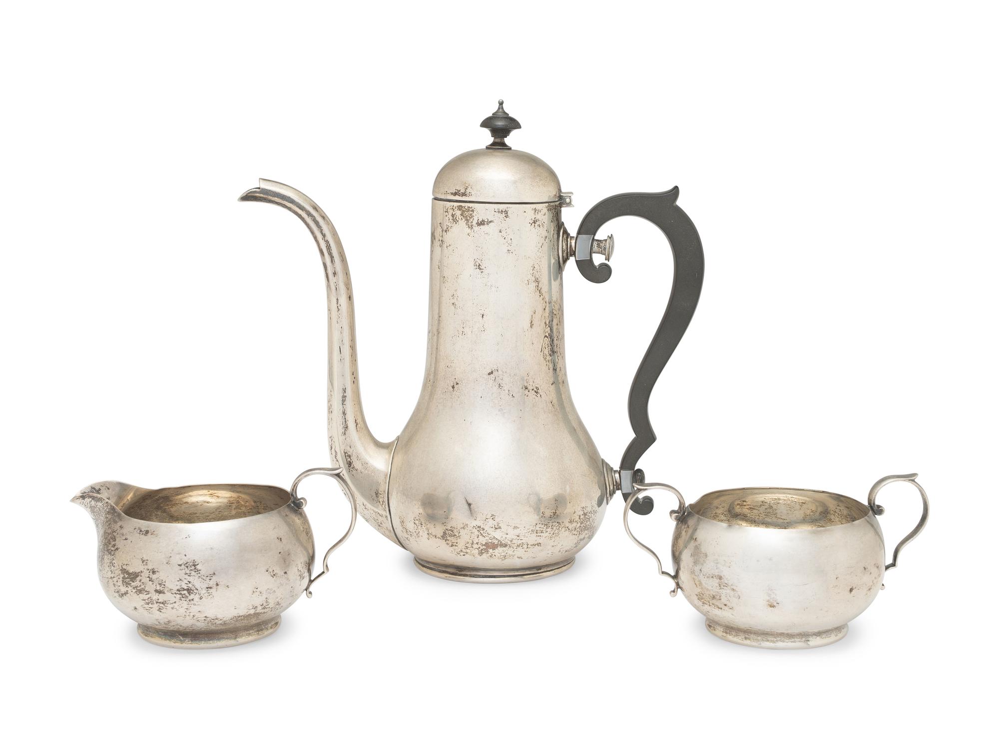 An American Silver Three-Piece Coffee Service