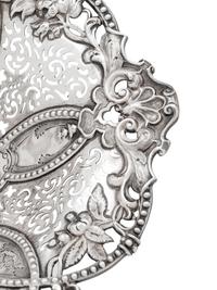 A Victorian Silver Centerpiece Basket