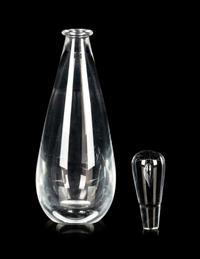A Steuben Glass Decanter and Cordial Set