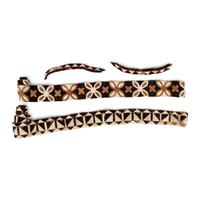 Athapaskan Deer Fur Belts, Armbands, AND Child's Embroidered Moccasins