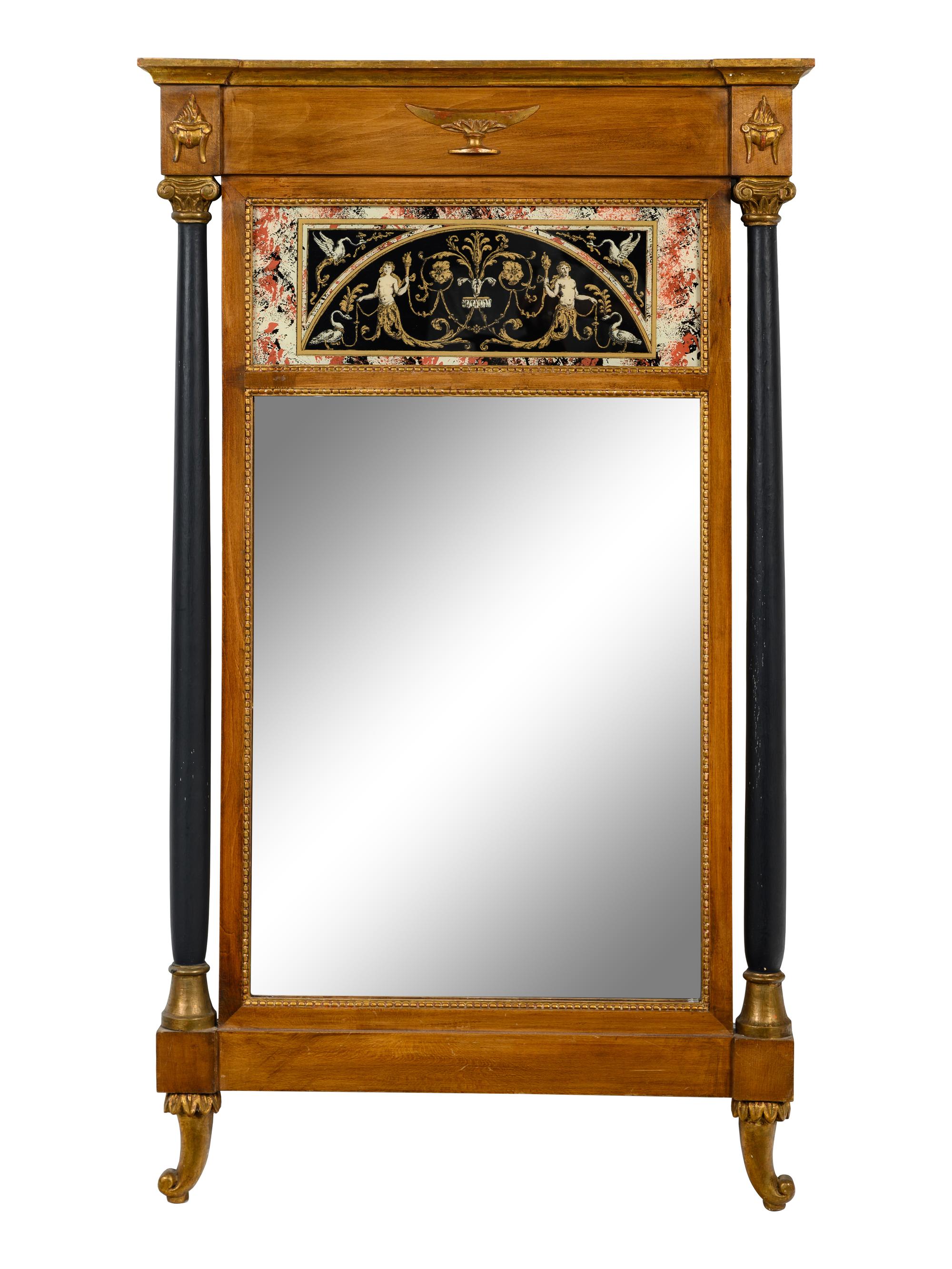 A Pair of Paladio Neoclassical Style Mirrors