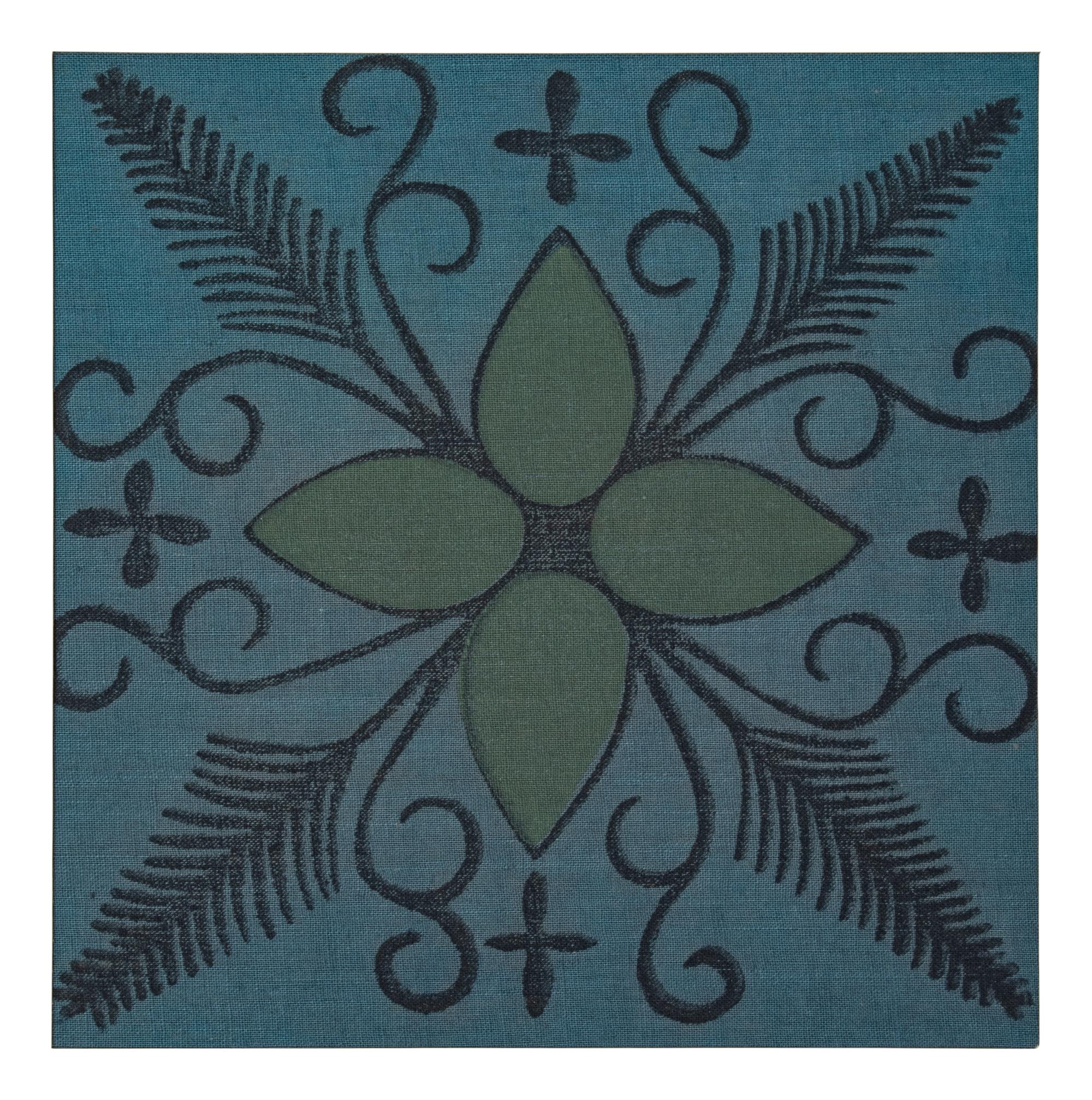 Milwaukee WPA Handicraft Project Blockprinted Textile Sample Book, 1940s