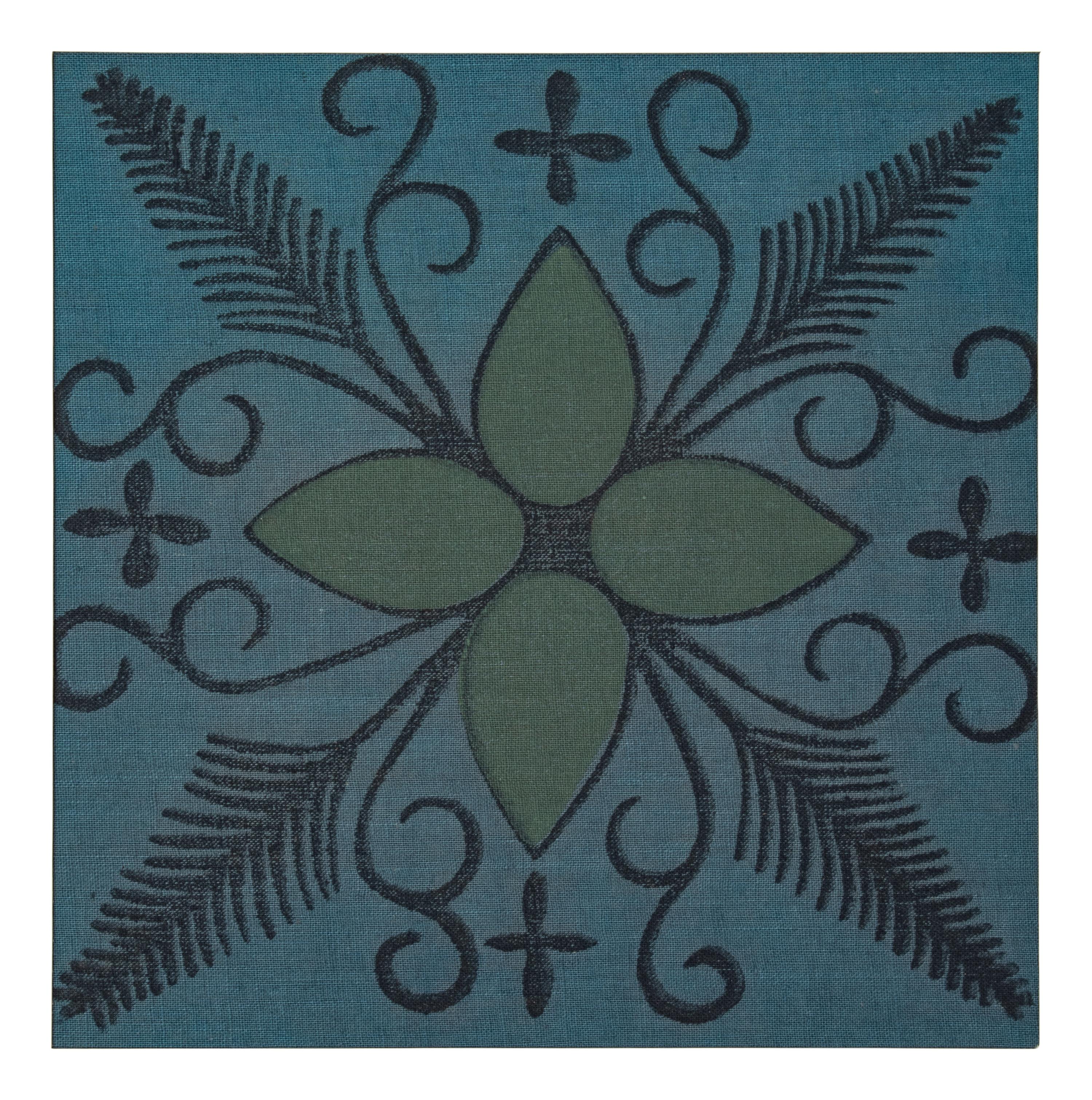 Milwaukee WPA Handicraft Project Blockprinted Textile Sample Book, 1940s