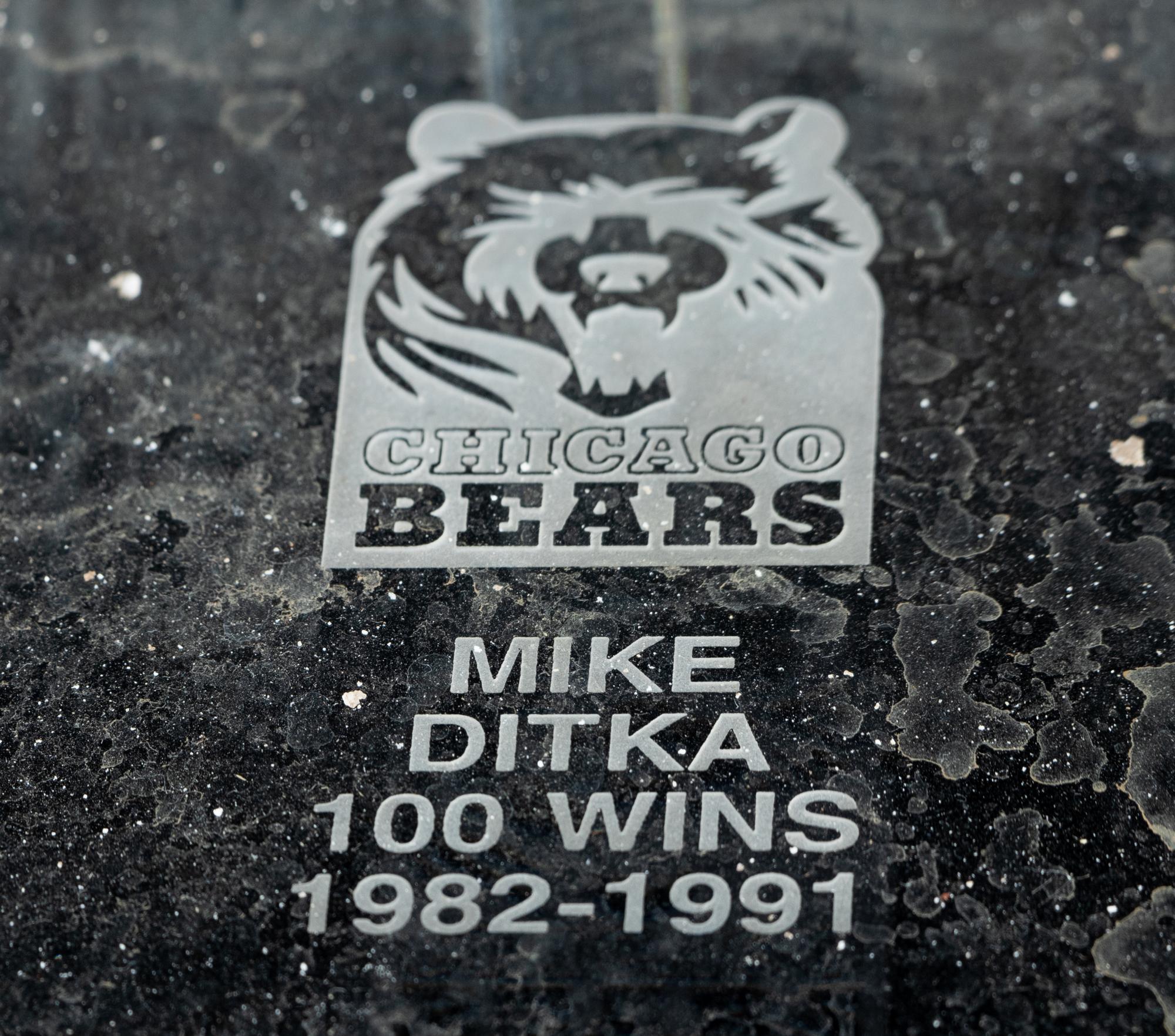 A 1991 Chicago Bears Trophy Awarded to Mike Ditka for 100 Career Coaching Wins Formerly Displayed at Mike Ditka's Restaurant