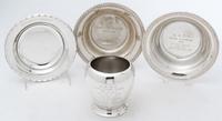 A Collection of Four American Silver Presentation Articles, , comprising three bowls and a vase, by Towle Silversmiths and Baldwin & Mi