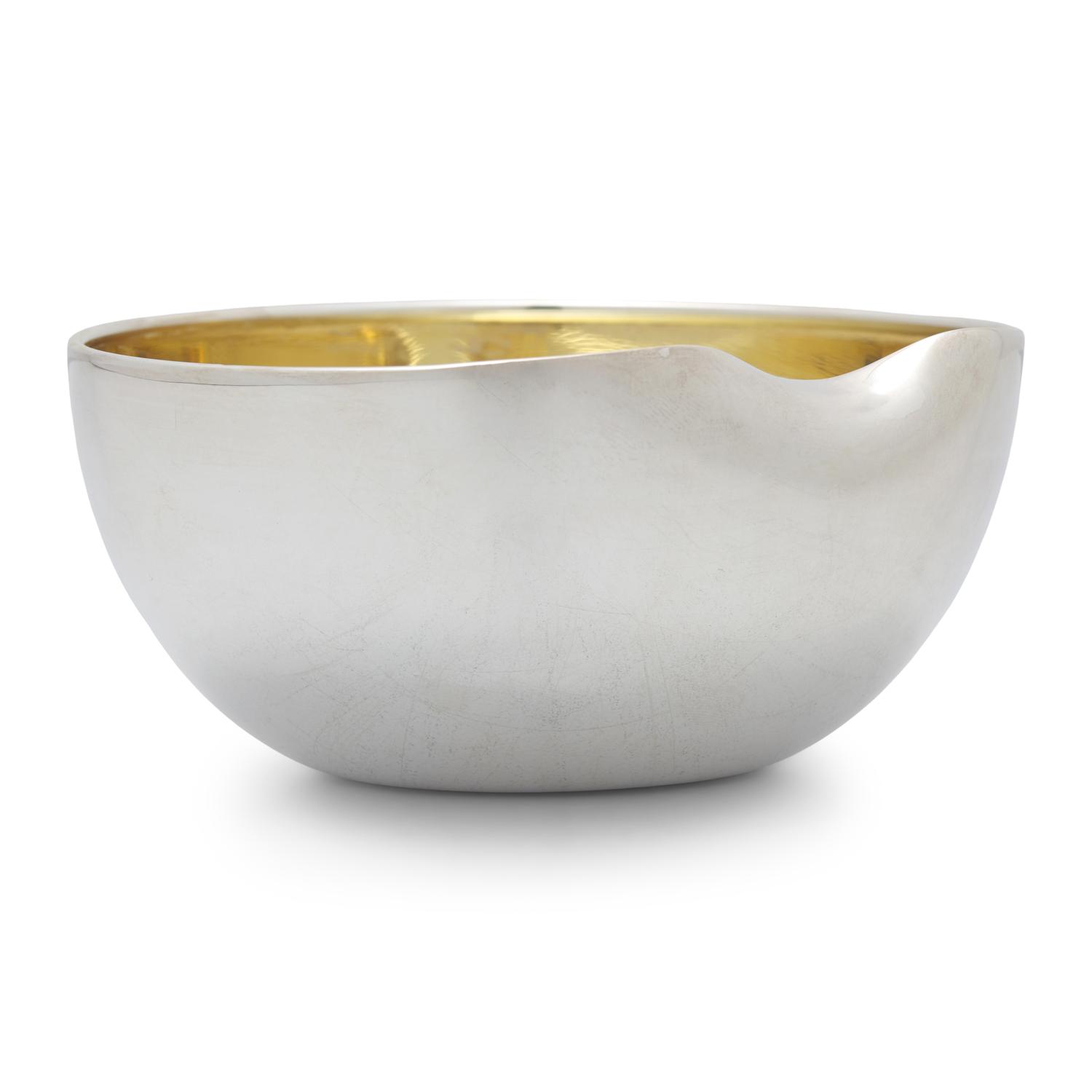 A Tiffany and Co. Silver Thumbprint Bowl