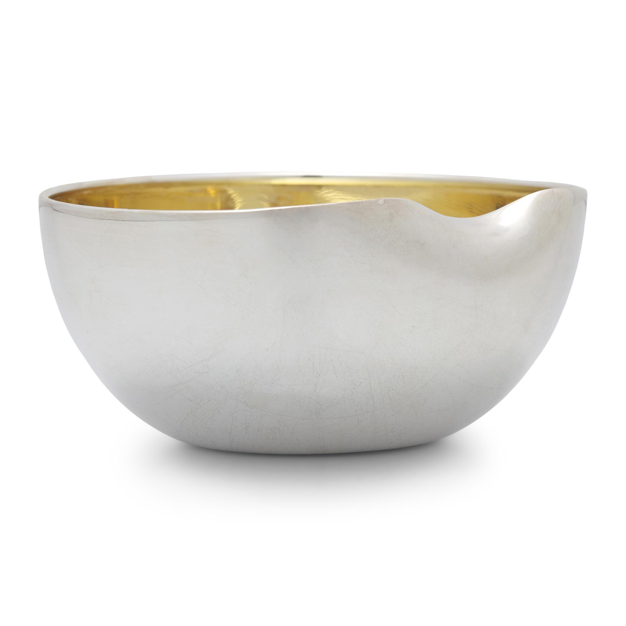 A Tiffany and Co. Silver Thumbprint Bowl