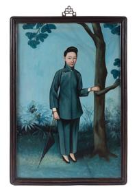 Two Painted Portraits on Board 25 1/2 x 17 1/4 inches. — LATE 19TH CENTURY