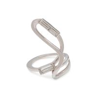 FRENCH, WHITE GOLD AND DIAMOND RING
