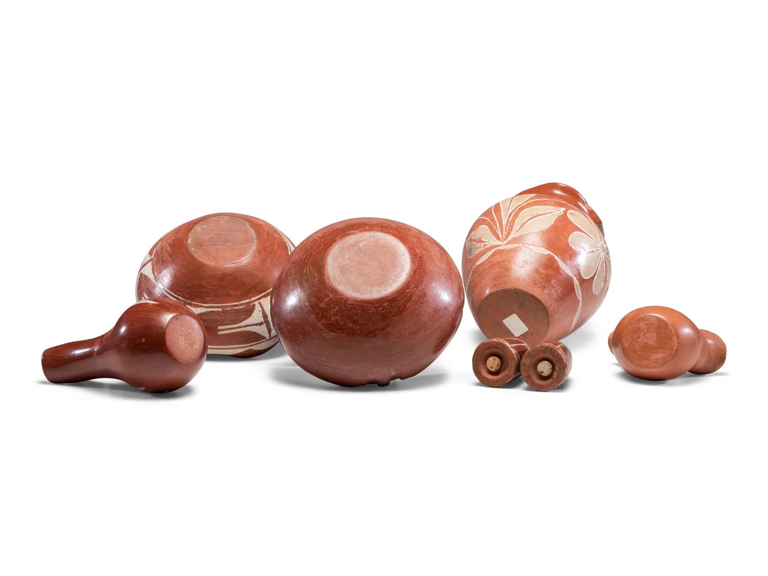 Santa Clara Redware Painted Pottery