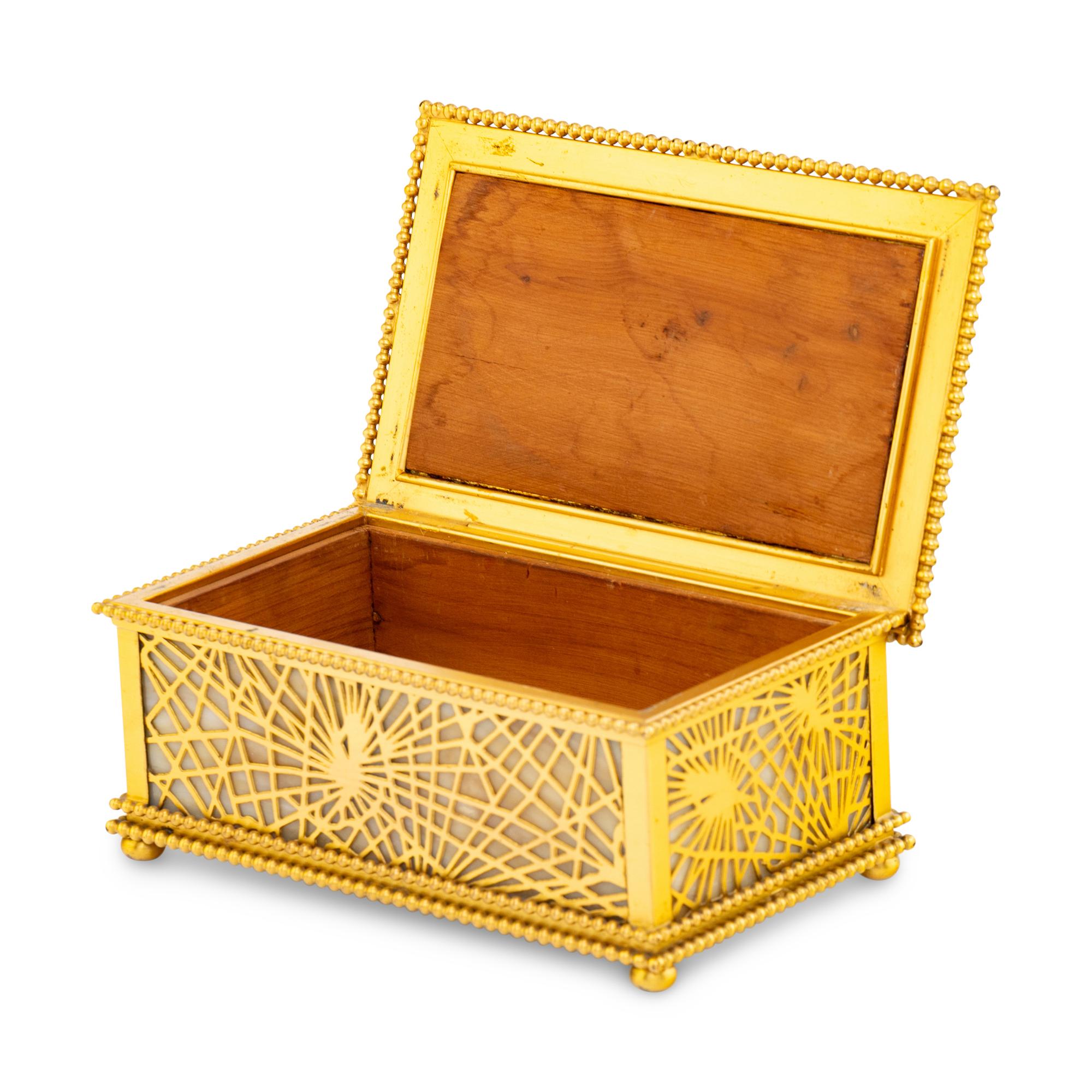 A Tiffany Studios Pine Needle Cigar Box