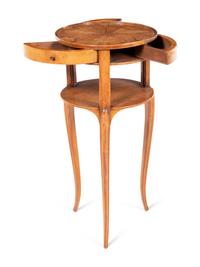 A Louis XV Style Olivewood Side Table
