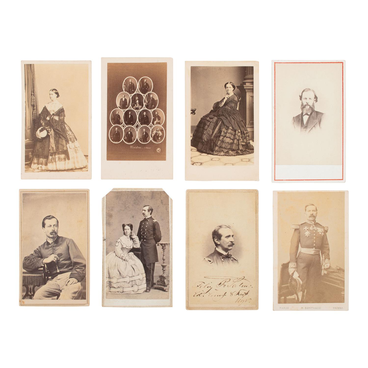 [Early Photography] Group of 24 Carte de Visites of the Subjects in the Second Mexican Empire
