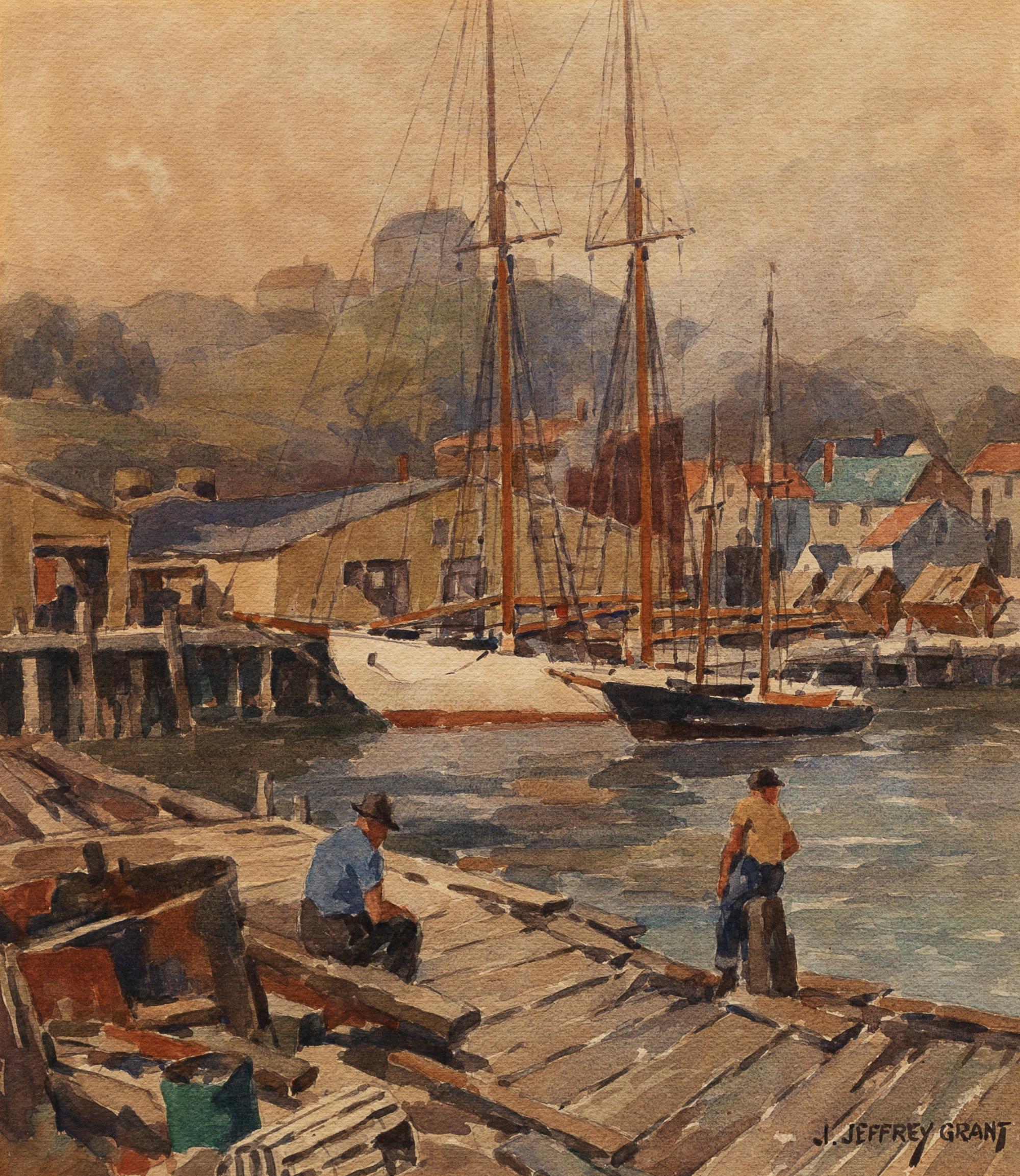 James Jeffrey Grant, (American, 1883-1960), Harbor Scene