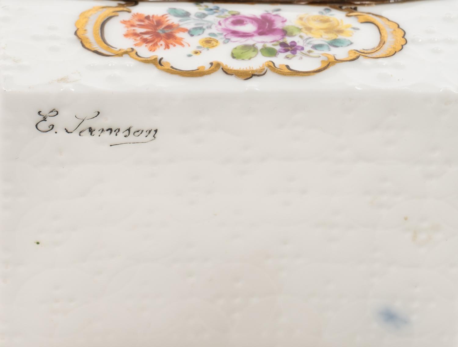 Five French and German Porcelain Boxes
