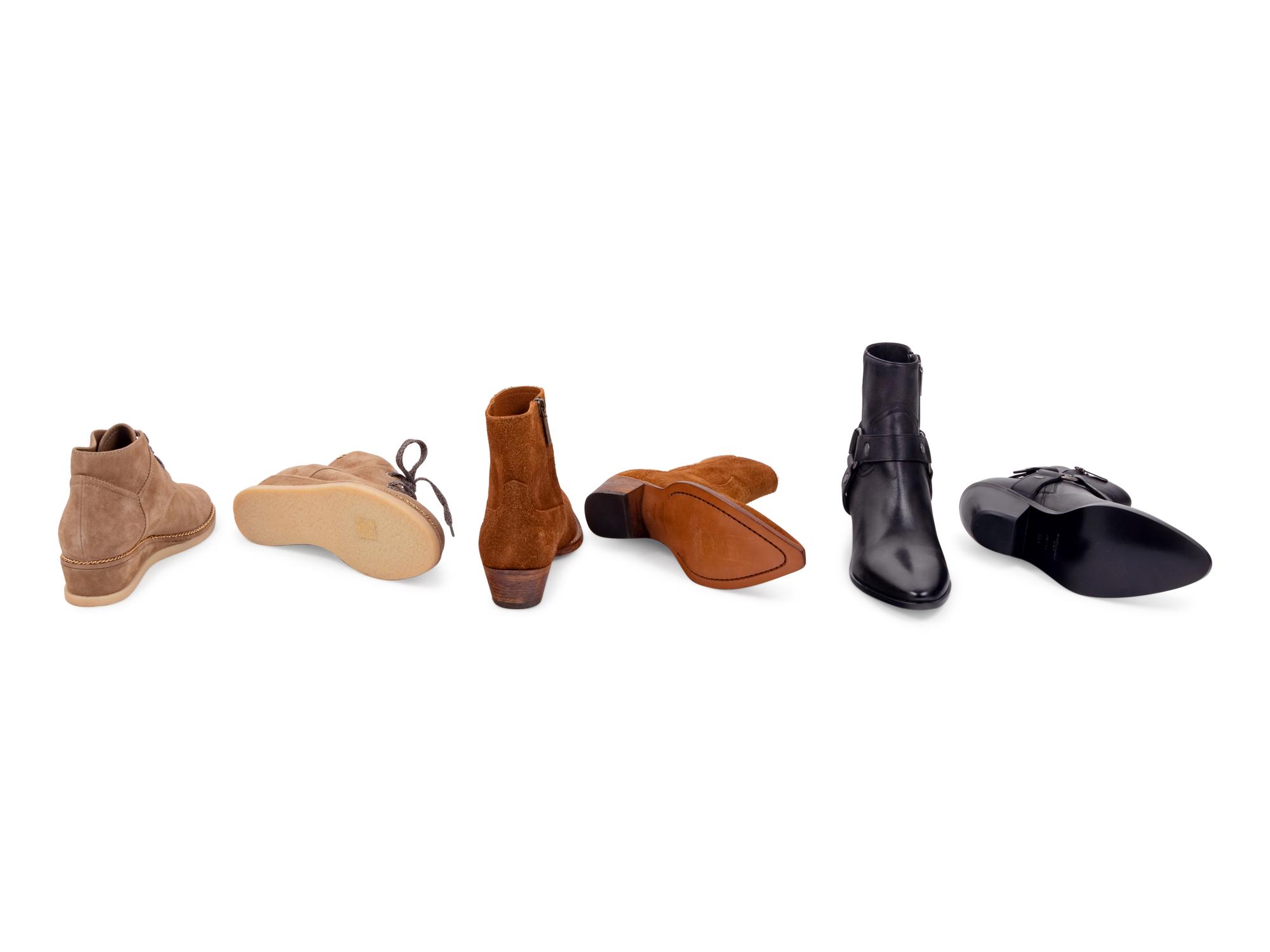 Three Pairs of Designer Boots: Two Saint Laurent, One Chanel