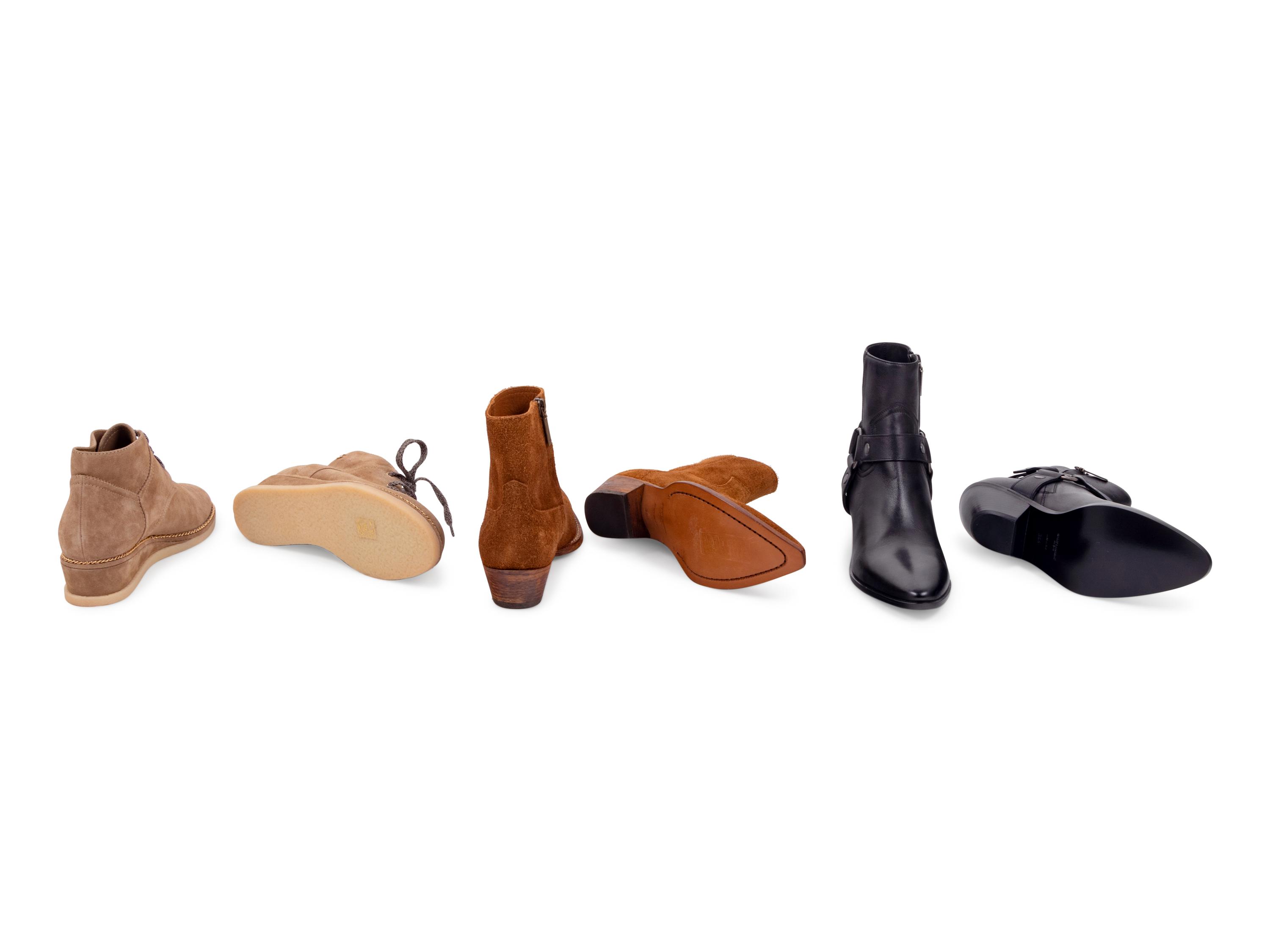 Three Pairs of Designer Boots: Two Saint Laurent, One Chanel