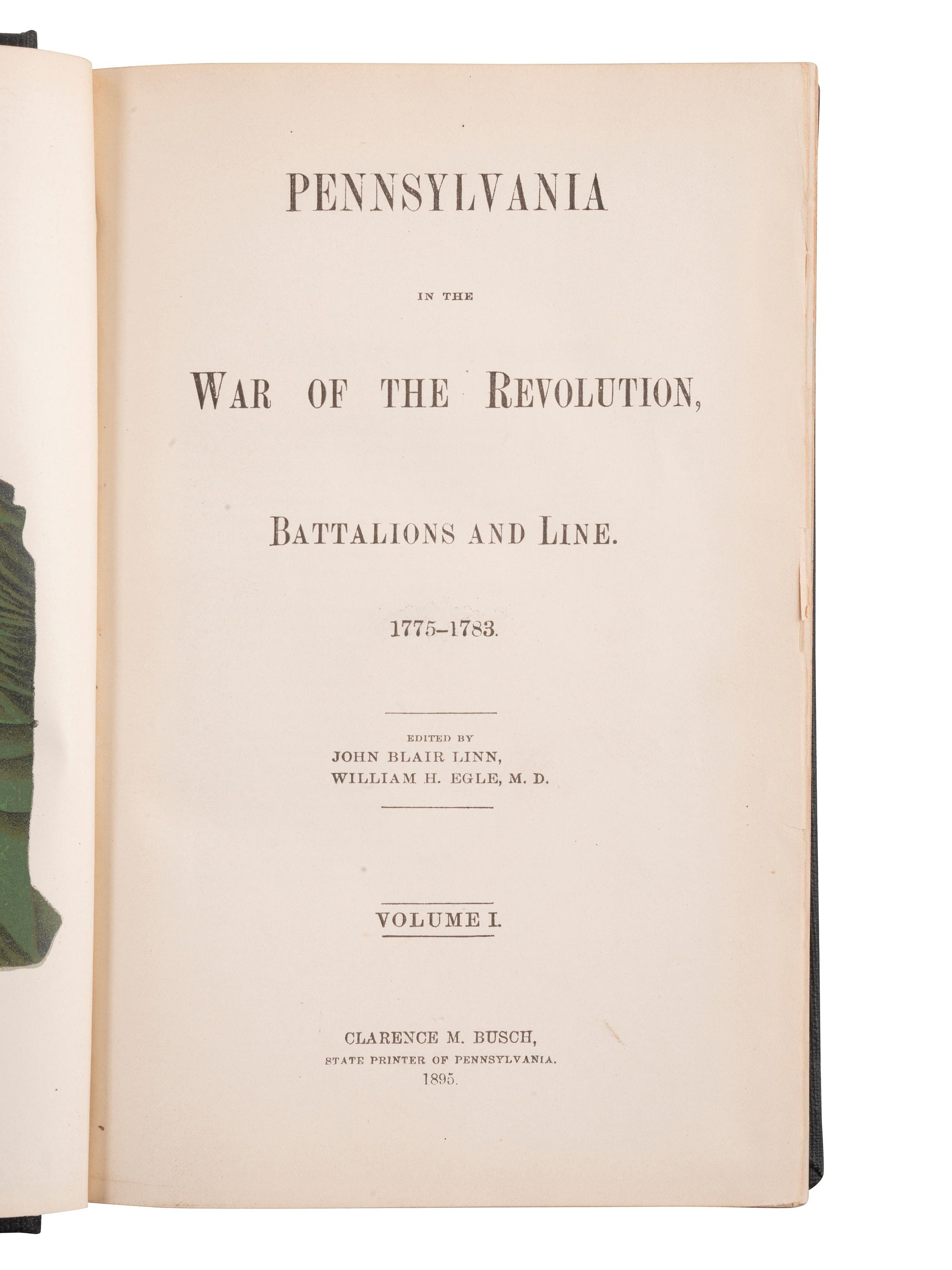 [REVOLUTIONARY WAR]. A group of 10 works.