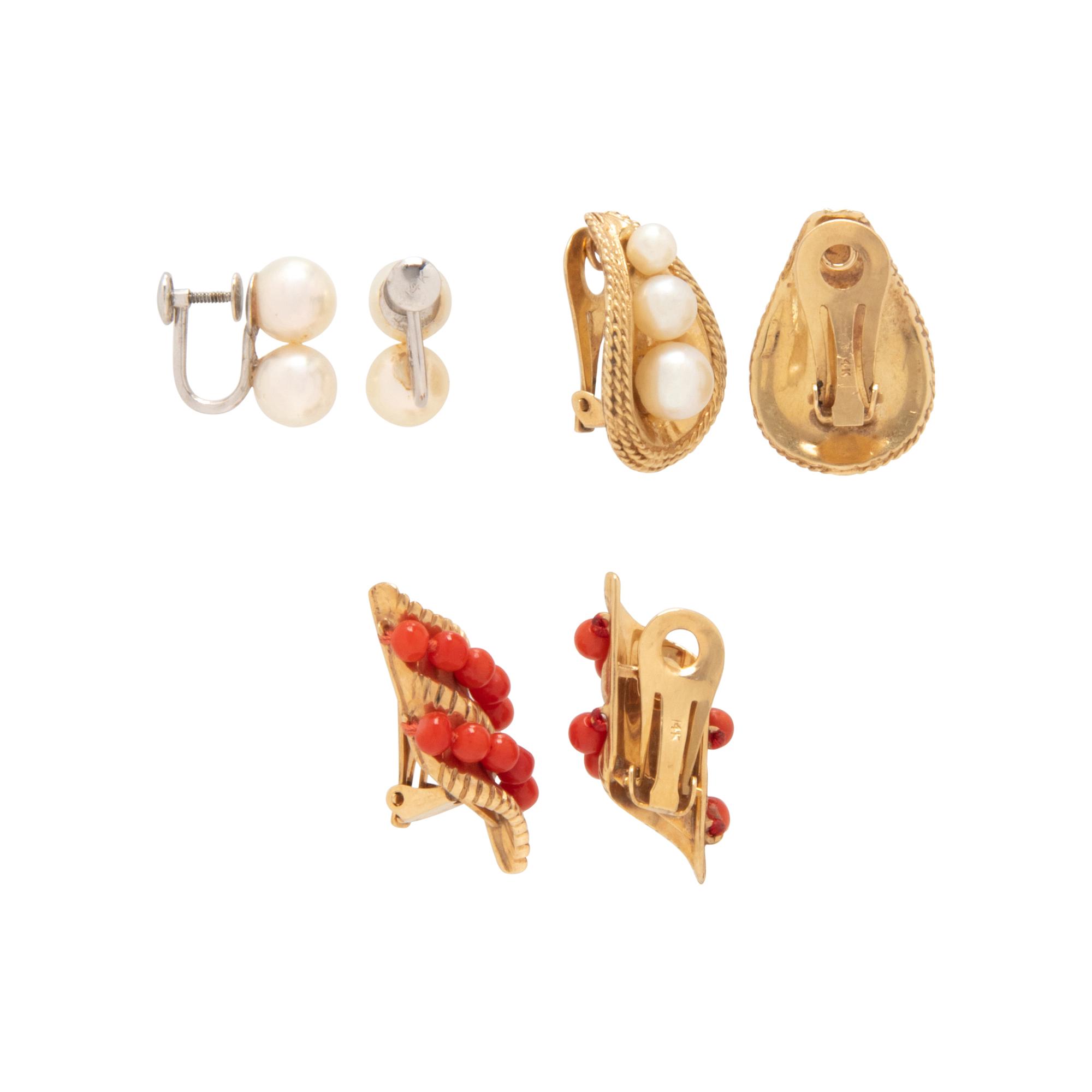 COLLECTION OF CLIP EARRINGS