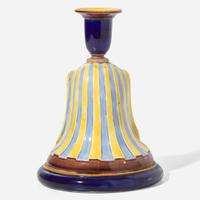 A Wedgwood Majolica Egyptian Revival "Philae" Candleholder UK, 1860s