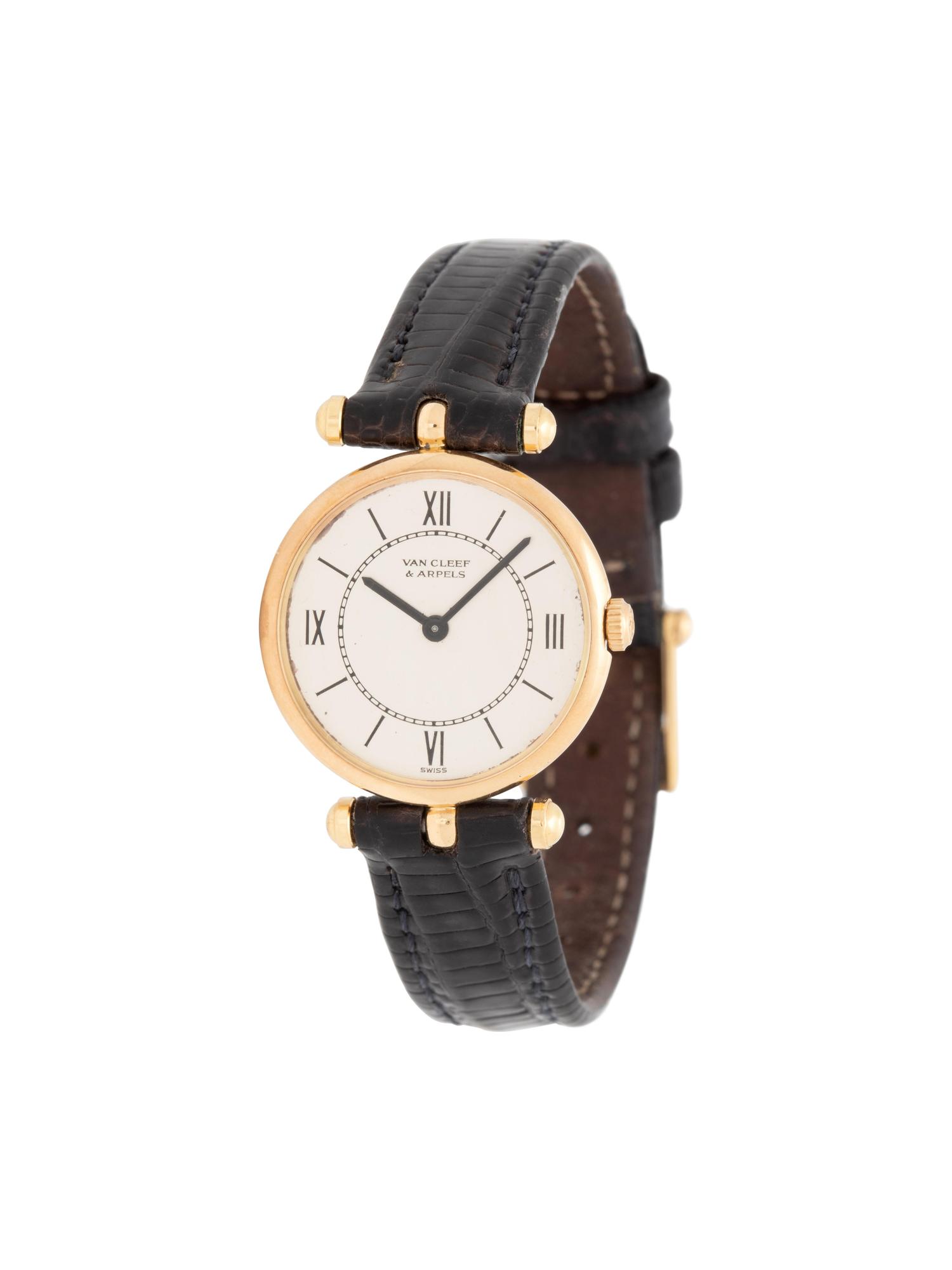 VAN CLEEF & ARPELS, 18K YELLOW GOLD WRISTWATCH