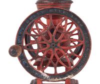 A Lane Brothers No. 12 Swift Double-Wheeled Coffee Grinder