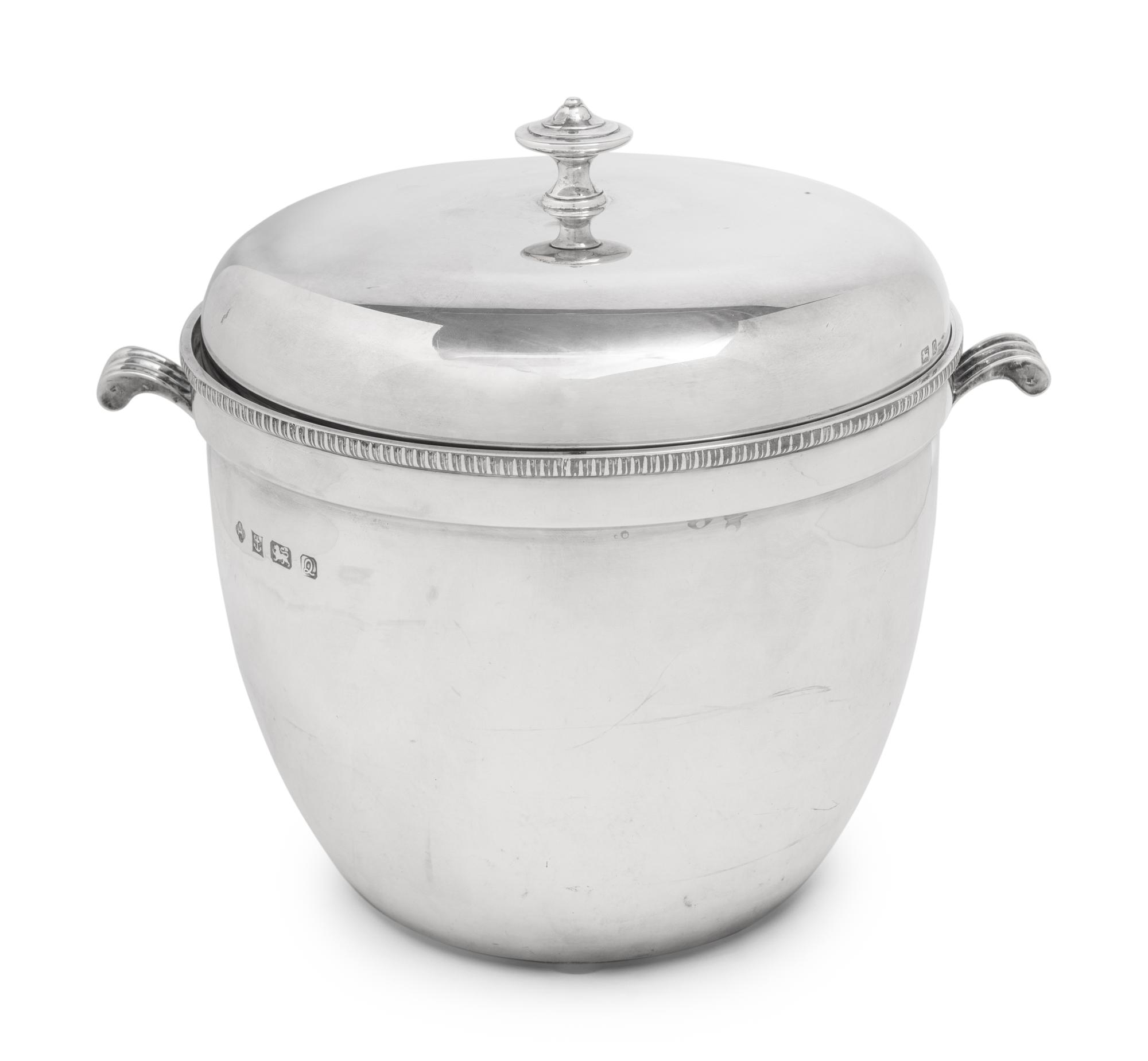An English Silver Ice Bucket