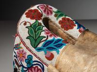 Plains Cree Beaded Hide Saddle Pad